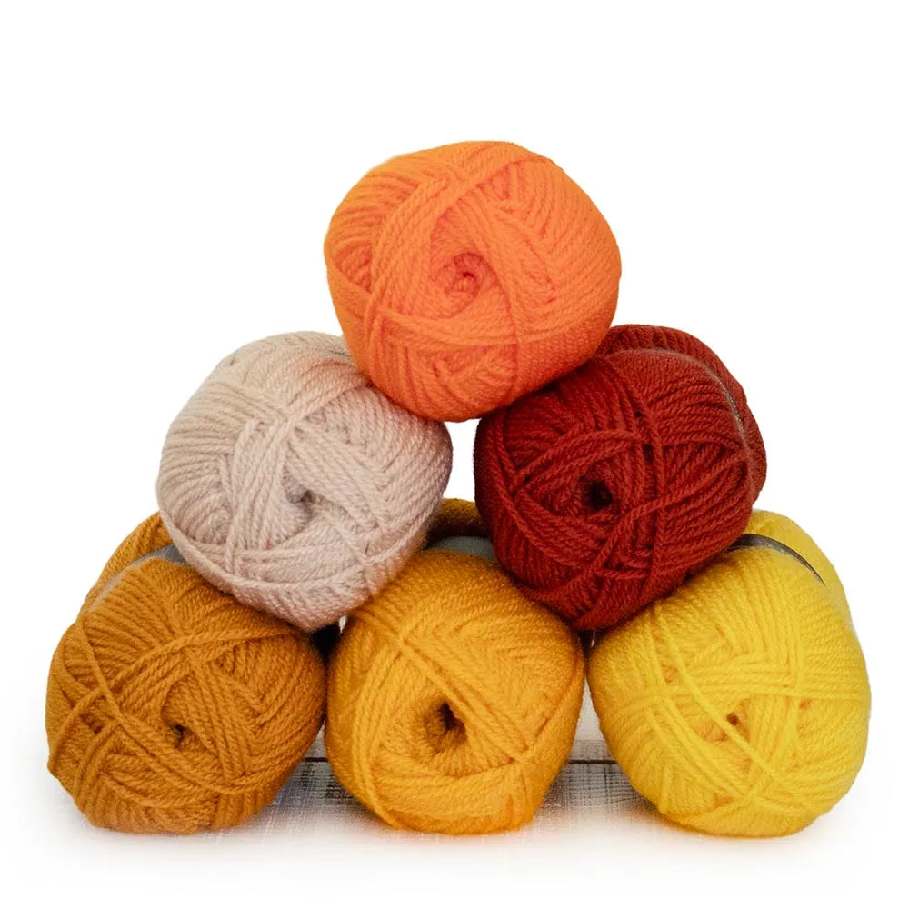 Colour Crafter /Scheepjes/ krāsu izlases komplekts 6x50g "Koka tupeles"