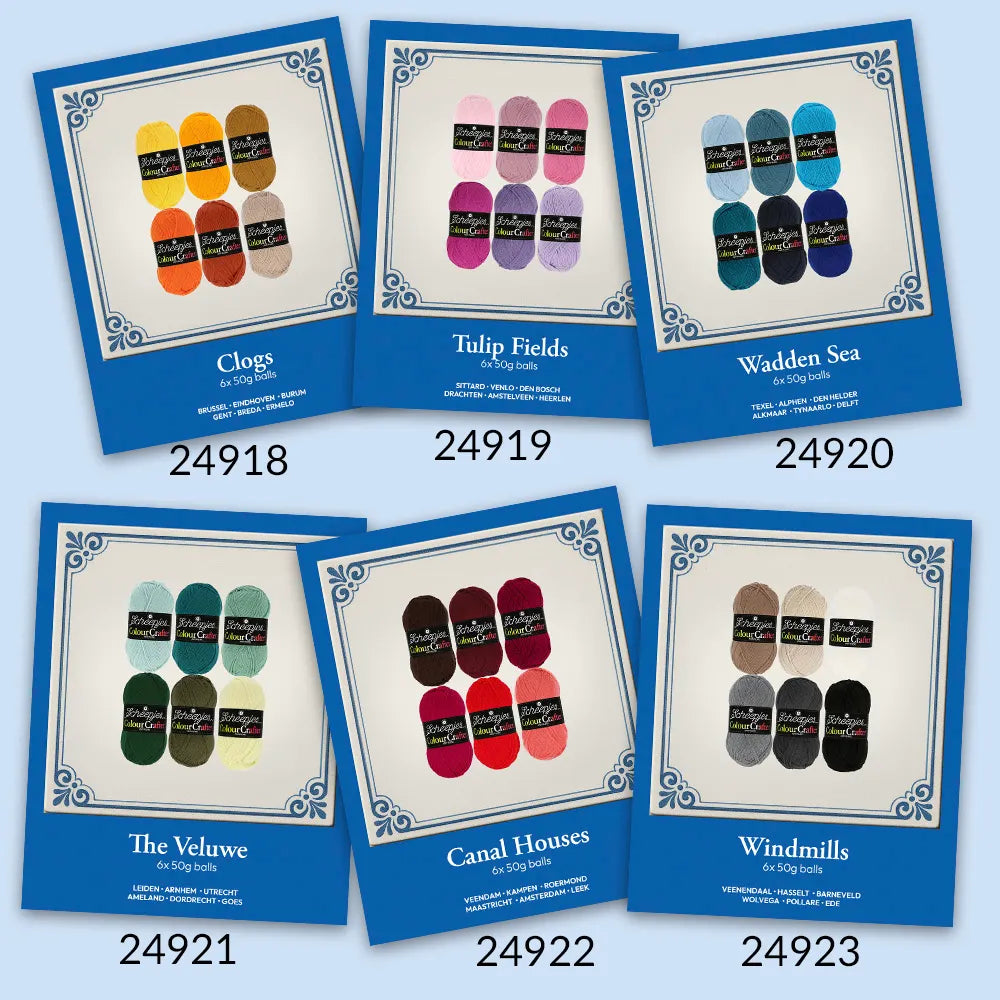 Colour Crafter /Scheepjes/ krāsu izlases komplekts 6x50g "Tulpju lauki"