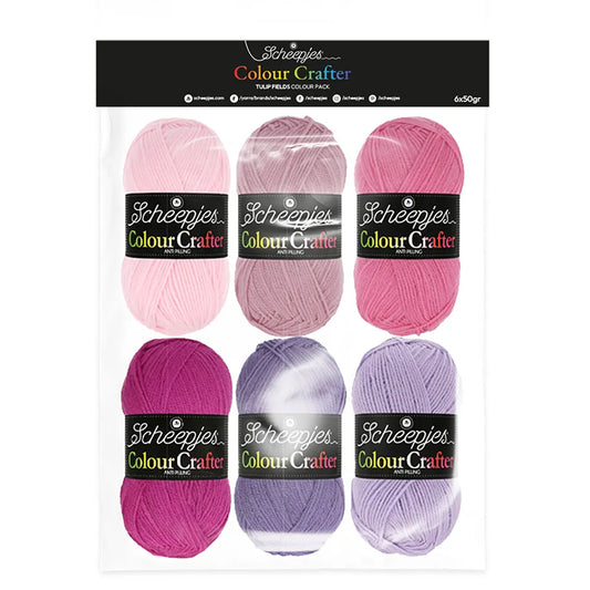Colour Crafter /Scheepjes/ colour sample set 6x50g "Tulip Fields"