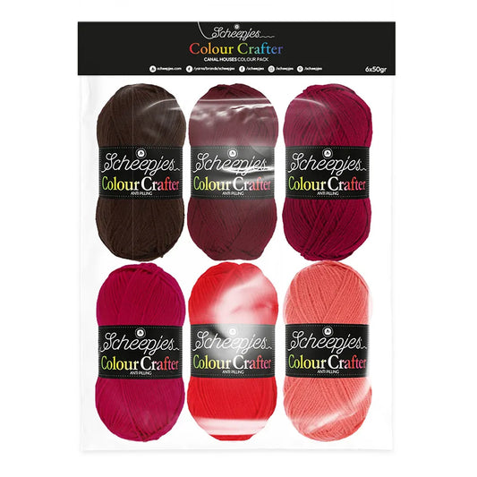 Colour Crafter /Scheepjes/ colour sample set 6x50g "Canal Houses"