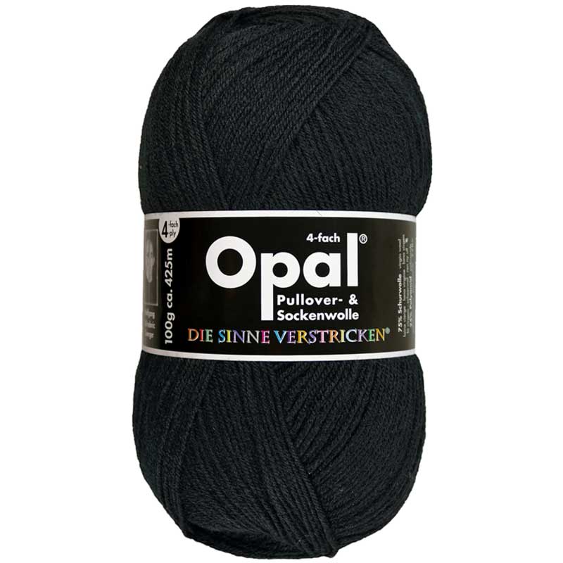 OPAL 4-diegu Uni 100g #2619 "Dziļi melns"