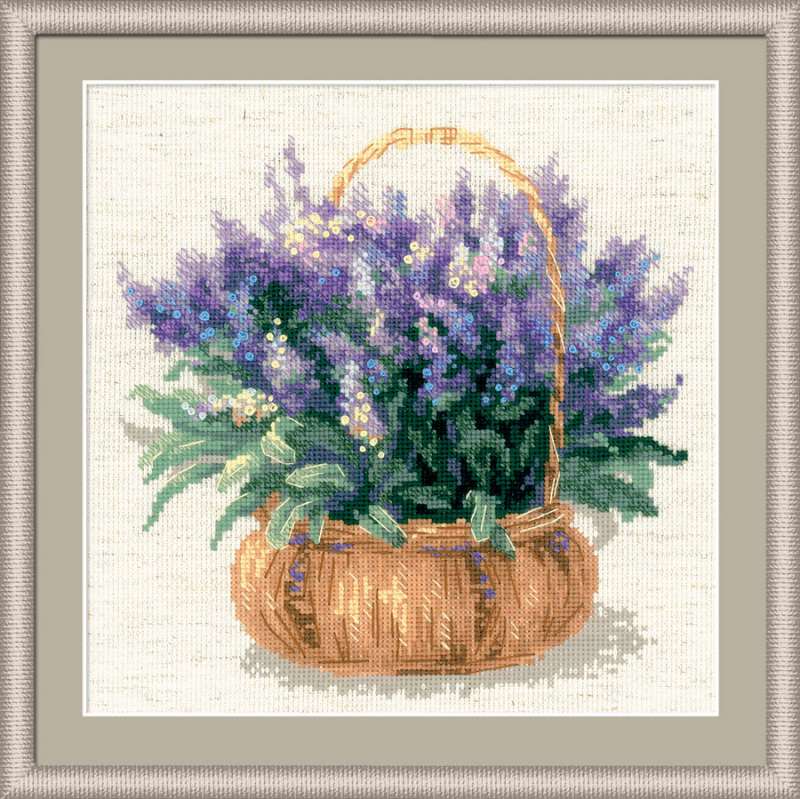 Prantsuse lavendel - tikkimiskomplekt /RIOLIS/ 25 x 25 cm