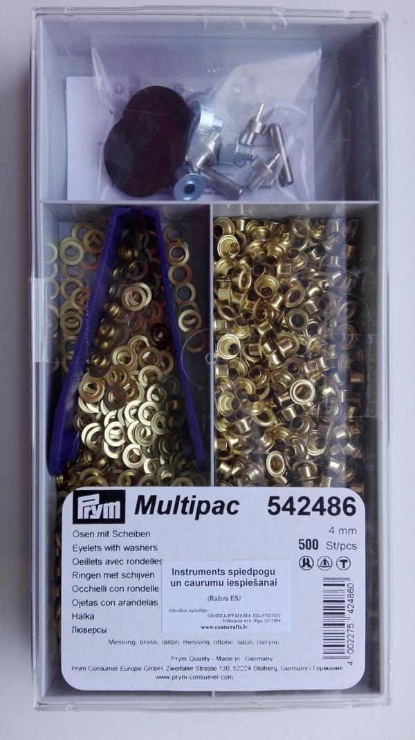 Rings with back plate and tool 500 pcs 4mm /gold color