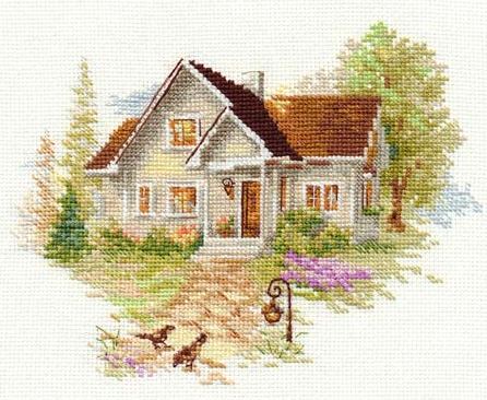 "Julie's House" - embroidery kit /Alice/ 18 x 14 cm