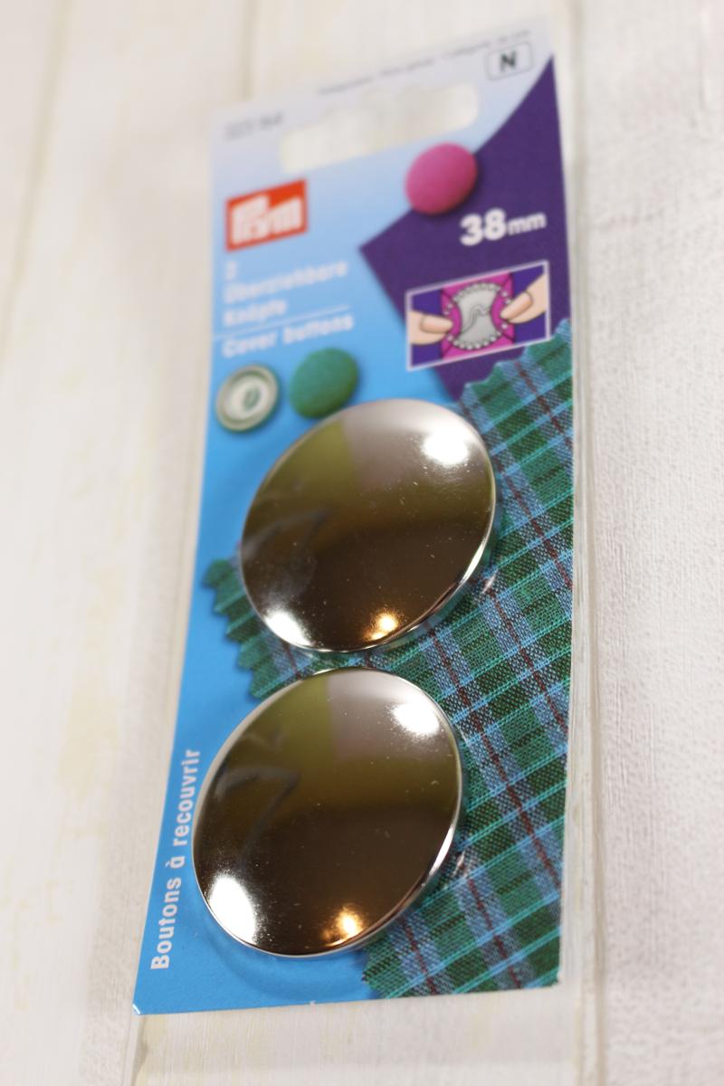 Metal buttons Ø38mm - 2pcs