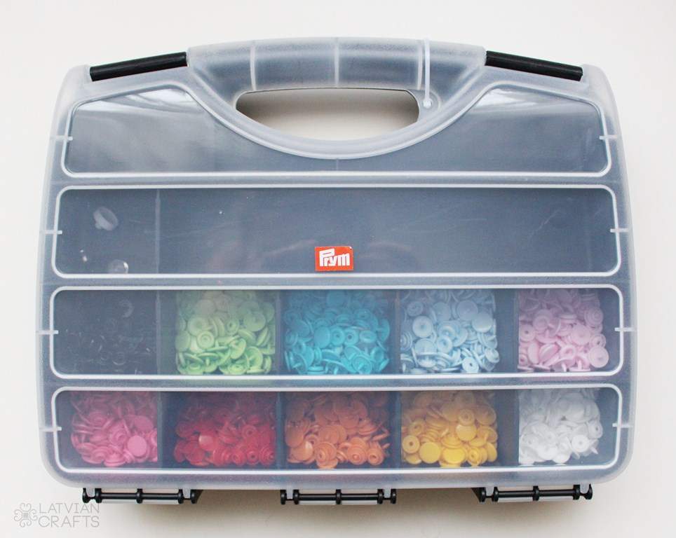 Plastmasas spiedpogu komplekts "Color Snaps" Apaļas Ø12,4 mm 10x30 gab