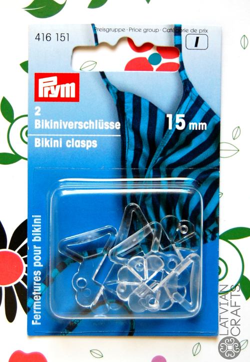 Ujumisriide kinnituskonksud Ø15mm - 2 paari