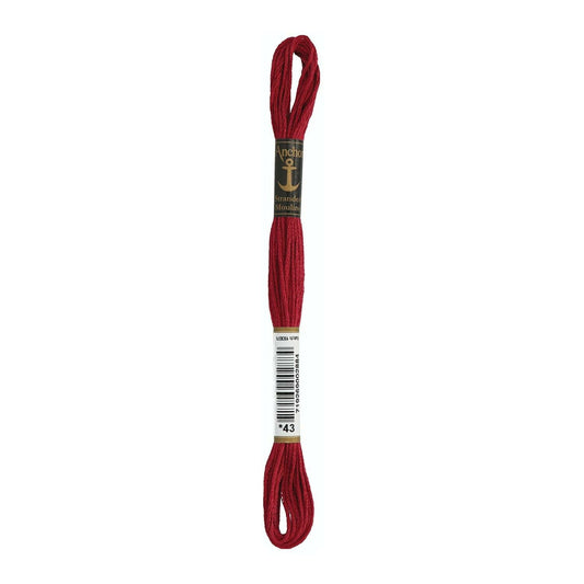 Embroidery thread Anchor Mouline, 100% cotton, 8m, #00043