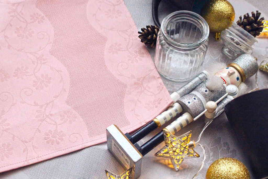 Table napkins "Enchanted Places" with embroidery canvas, 45 x 35 cm - Found in stock!