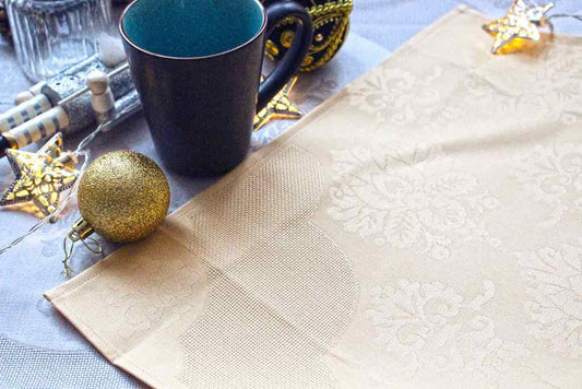 Table napkins "Pure Glamour" with embroidery canvas, 45 x 35 cm
