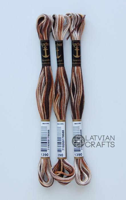 Embroidery thread Anchor Stranded Cotton multicolor, 100% cotton, 8m, #01390