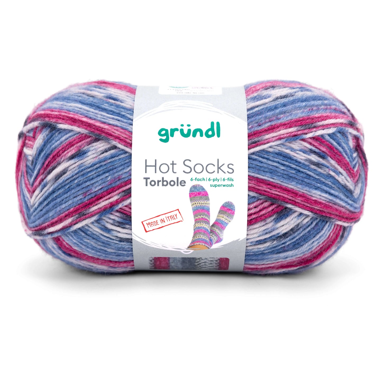 Hot Socks Torbole /Gründl/ 6-diegu zeķu dzija 150g #05