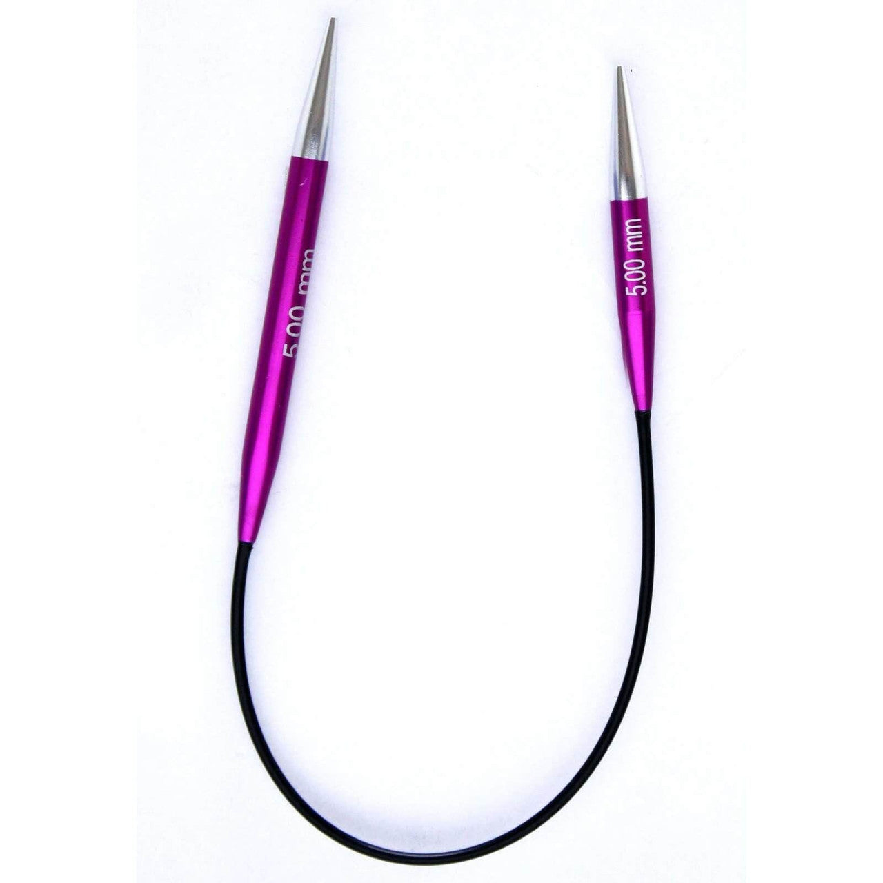 Zing Aluminum Asymmetric Circular Knitting Needles 25cm