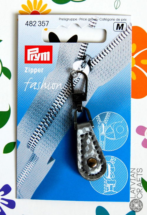 Zipper Puller - Silver 3D Effect /Prym Fashion/
