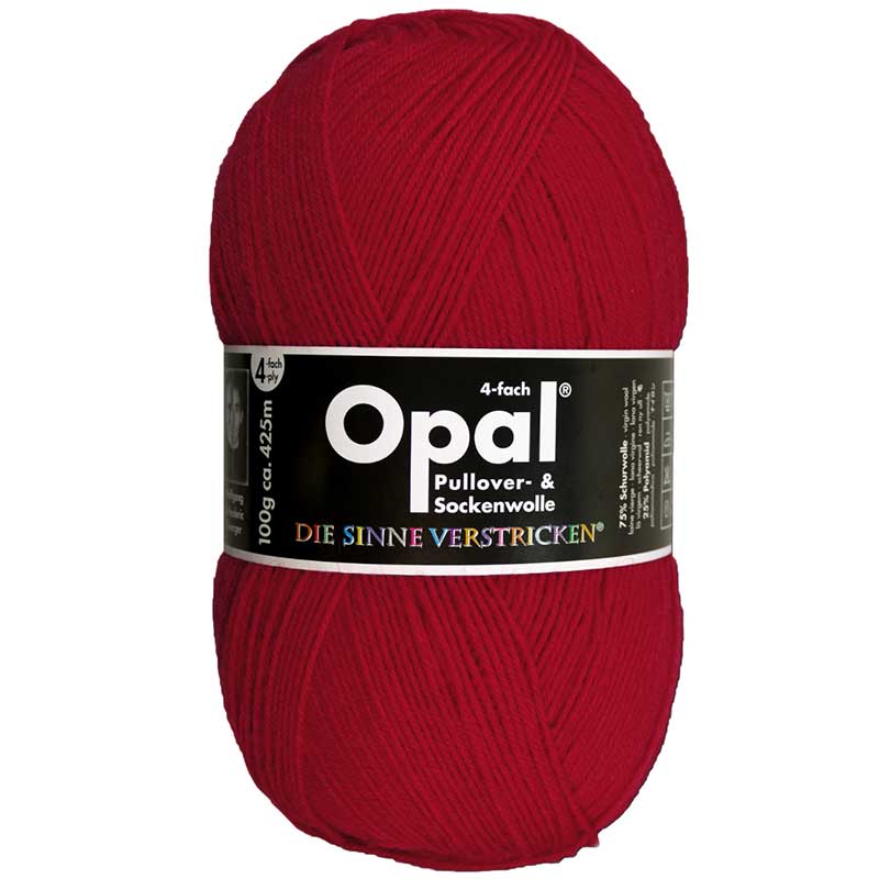 OPAL 4-diegu Uni 100g #5180 "Sarkans"