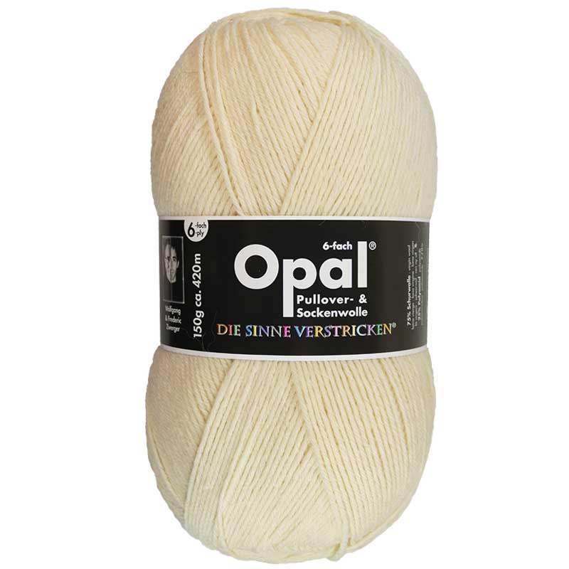 OPAL 6-lõngaline Uni 150g #5300 "Natural"