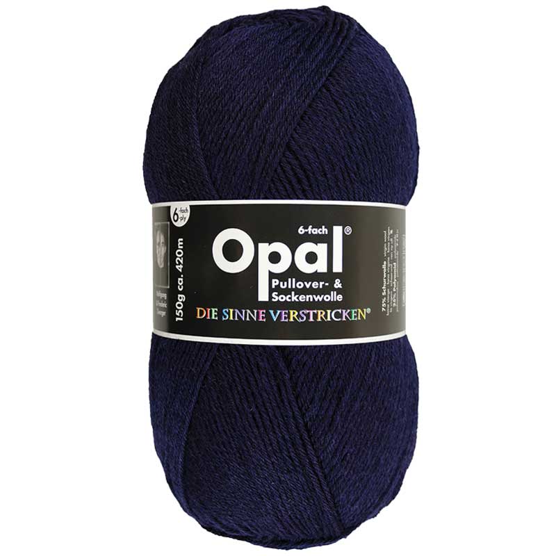 OPAL 6-lõngaline Uni 150g #5302 "Tumesinine