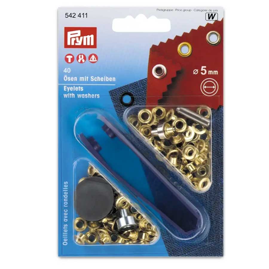 Rings with back plate and tool 40 pcs 5mm /gold color