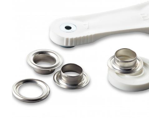 Gredzeni ar aizmugurējo plāksnīti un instrumentu 120 gab 11mm /sudraba krāsā