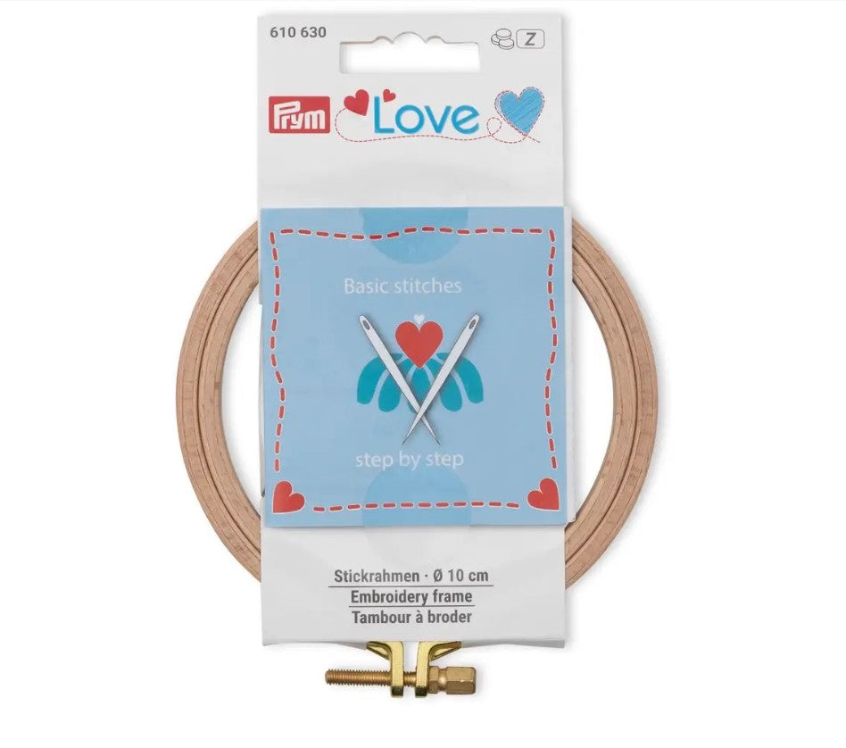 Beech hoop for embroidery /Prym Love/ Ø 10 cm