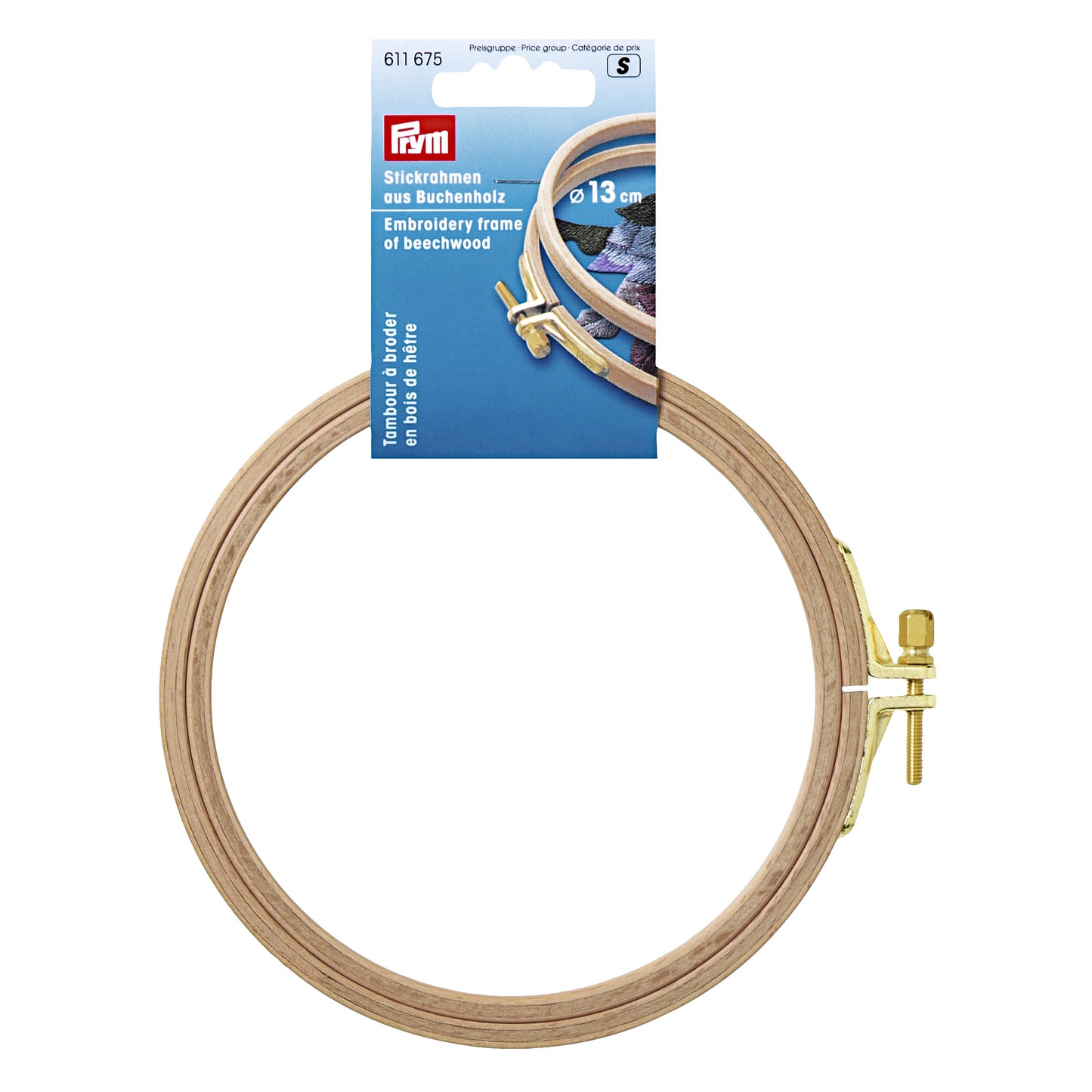PRYM dižskābarža riņķis izšūšanai Ø 13 cm