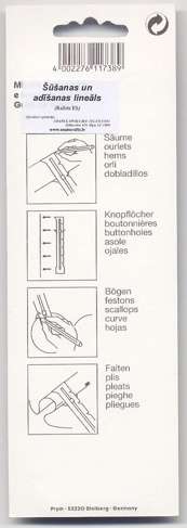 Tailors and knitters ruler cm/inch /Prym/