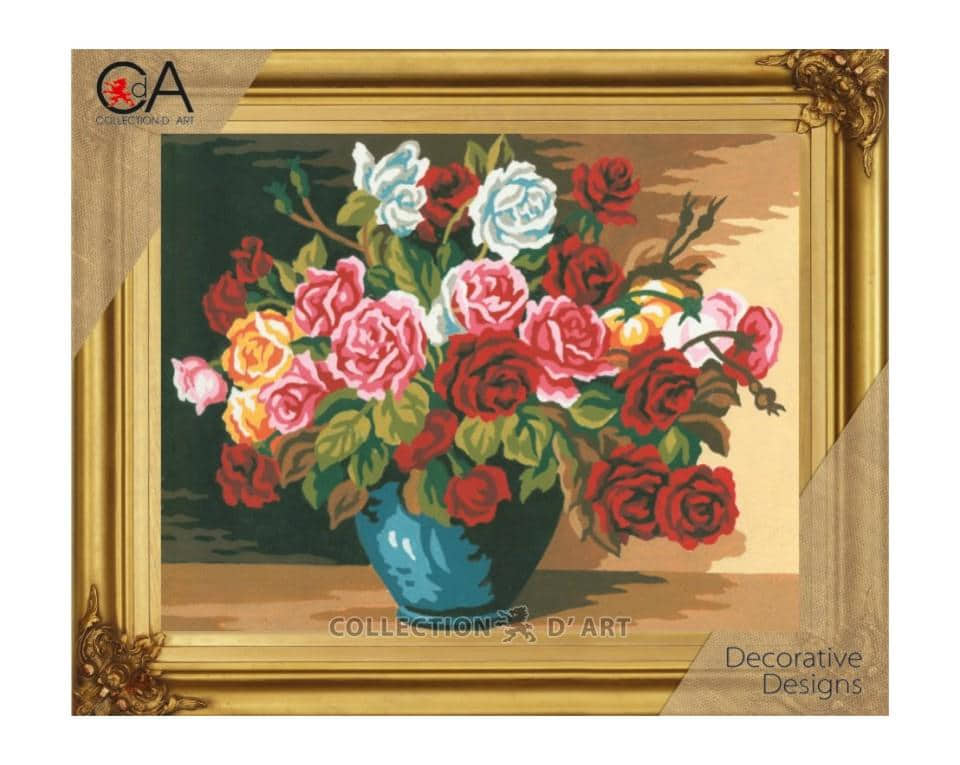 Gobelään "Roosid" - tikkimiskomplekt /Collection d' Art/ 38x24.5x1 cm