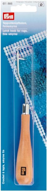Hook with loop for hooking carpet, small /Prym