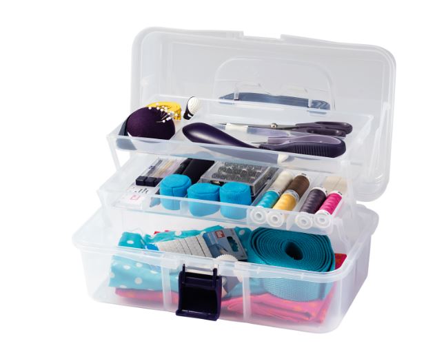 Box for storing and carrying handicraft accessories 33 x 20 x 15cm /Prym