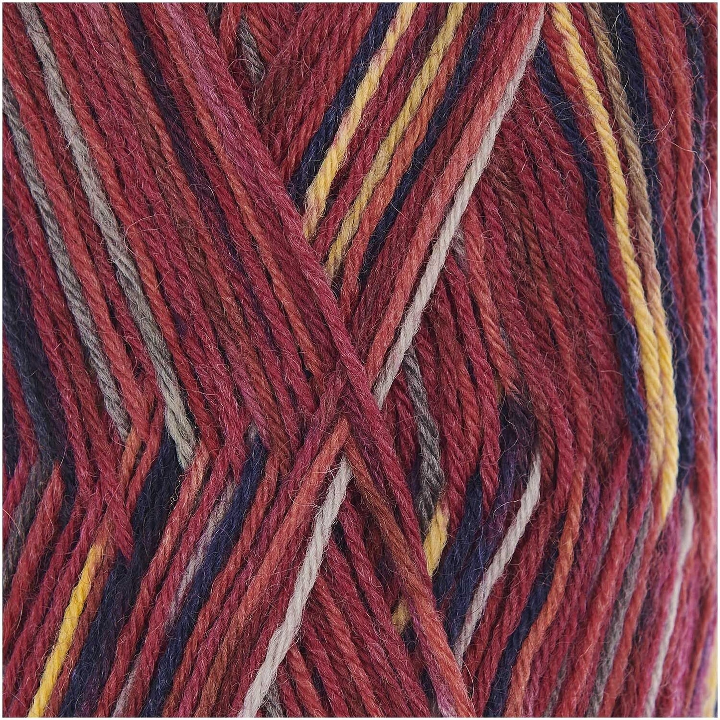 Sockenwolle /Rico Design/ 4-kordne sokilõng #16 "Punasekirju"