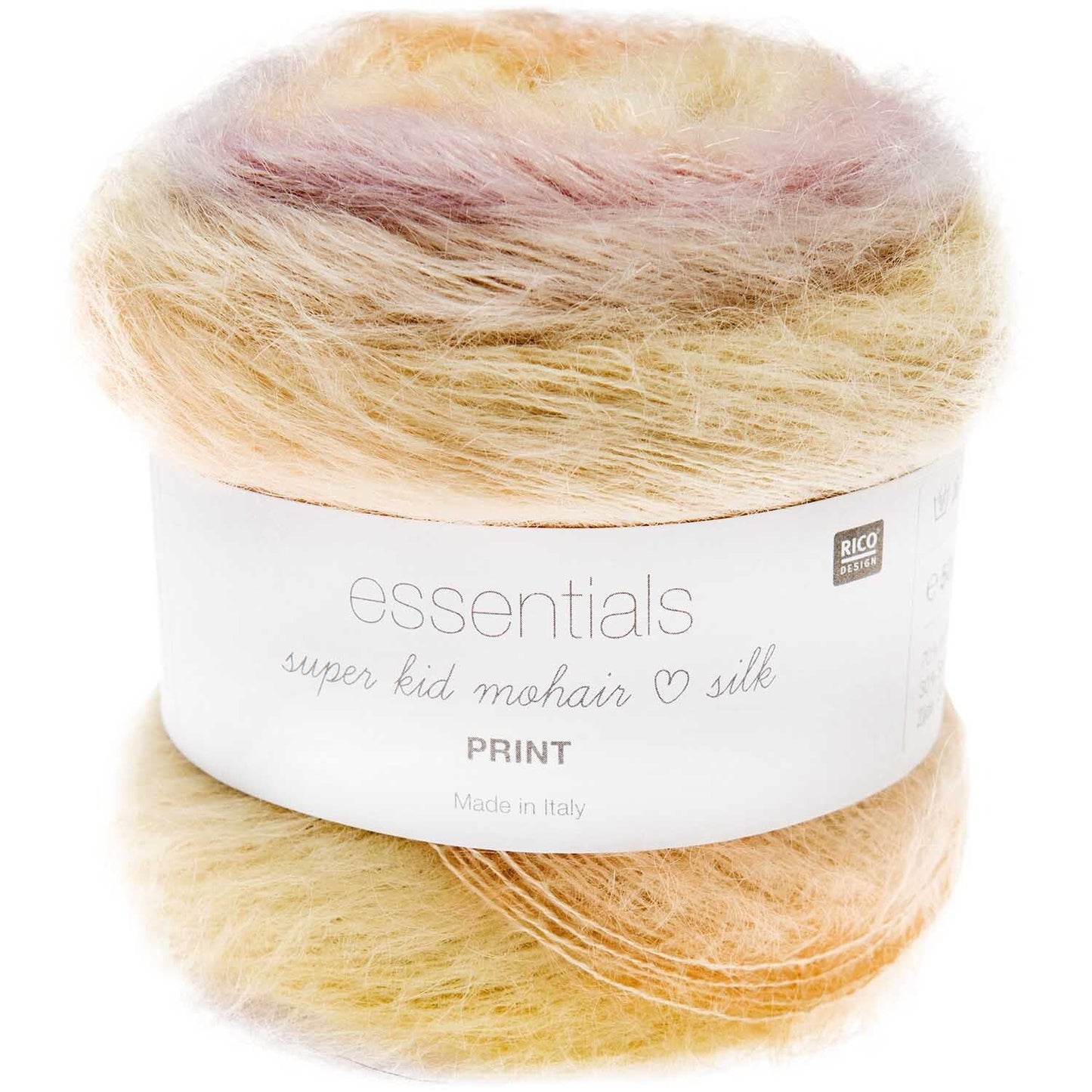 Essentials Super Kid Mohair Loves Silk Print /Rico Design/ 50g #007 "Sfēra"