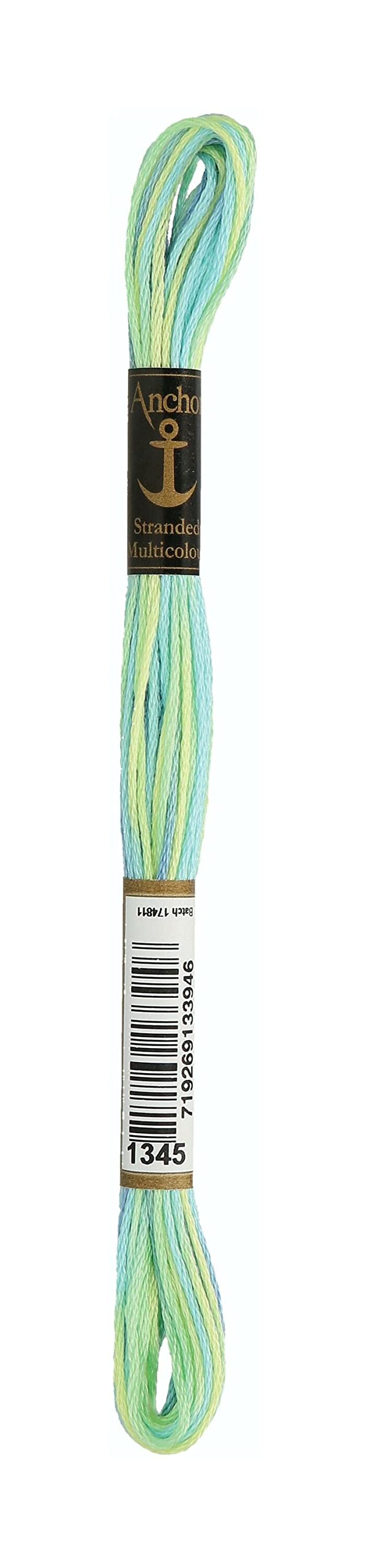 Embroidery thread Anchor Stranded Cotton multicolor, 100% cotton, 8m, #01345