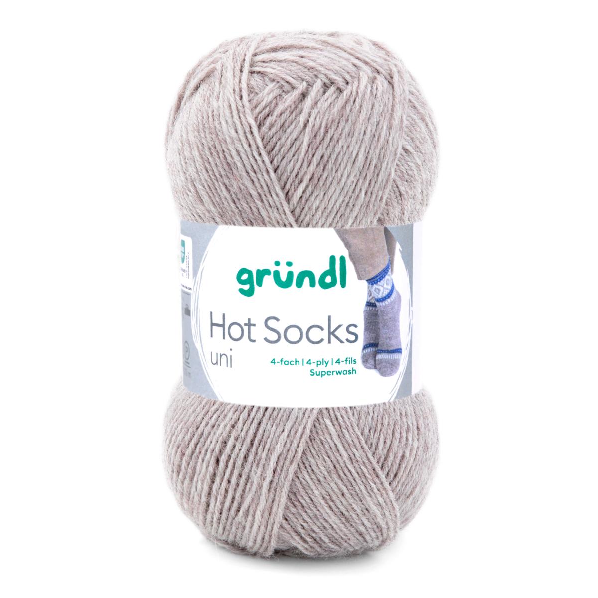 Hot Socks UNI 50 /Gründl/ 4-kihiline sokilõng 50g #59 "Merseriseeritud teksariie"