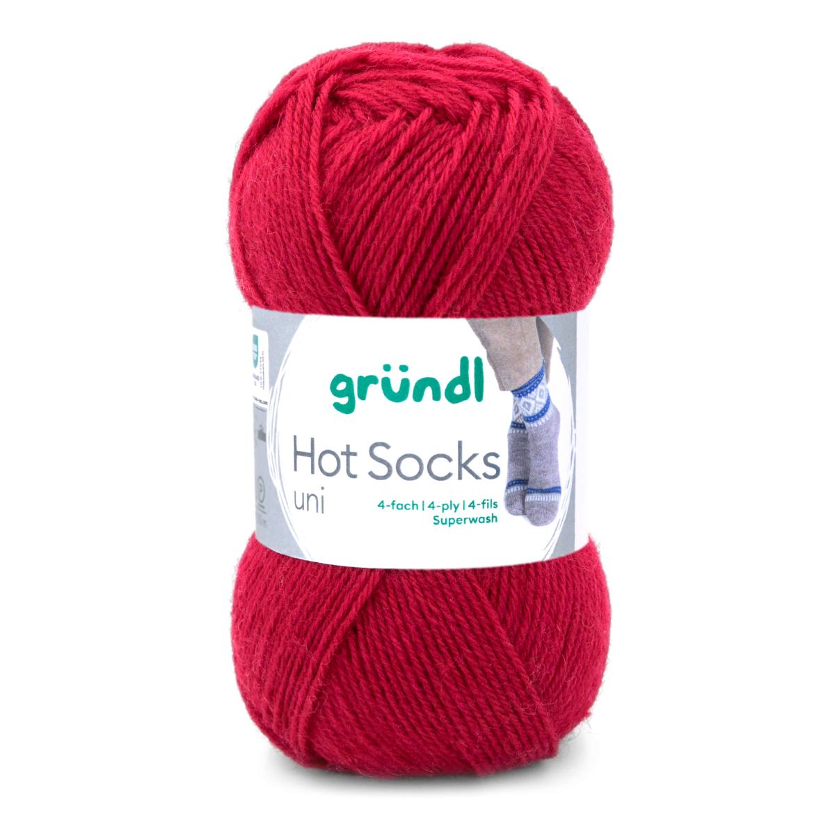 Hot Socks UNI 50 /Gründl/ 4-kihiline sokilõng 50g #59 "Merseriseeritud teksariie"