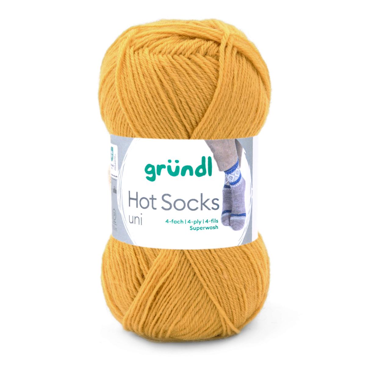 Hot Socks UNI 50 /Gründl/ 4-kihiline sokilõng 50g #59 "Merseriseeritud teksariie"