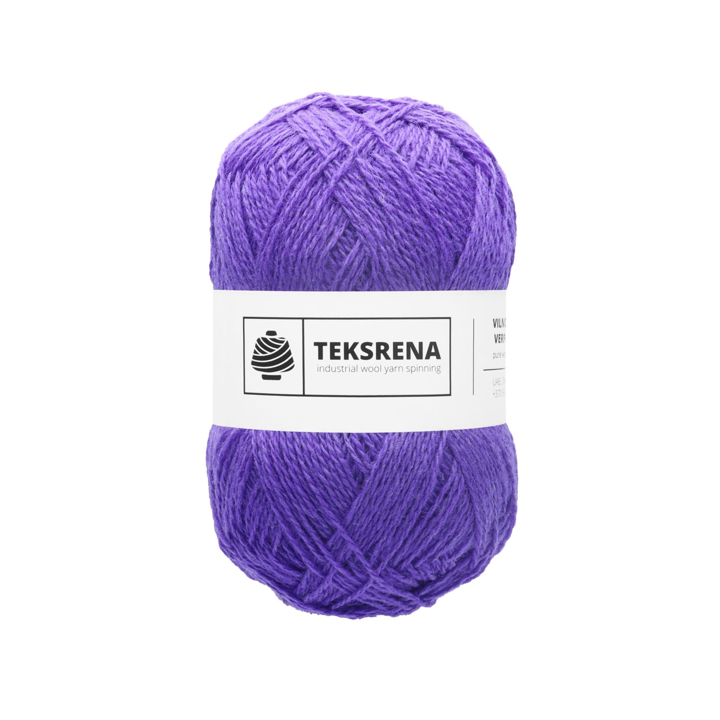 Nm 7/2 100% vilna /Teksrena/ #106 "Gaiši zili-violets"