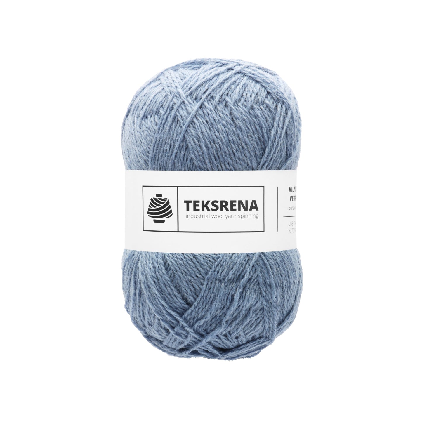 TEKSRENA 100% vilna NM 7/2 100g #440 "Gaišs džinss"