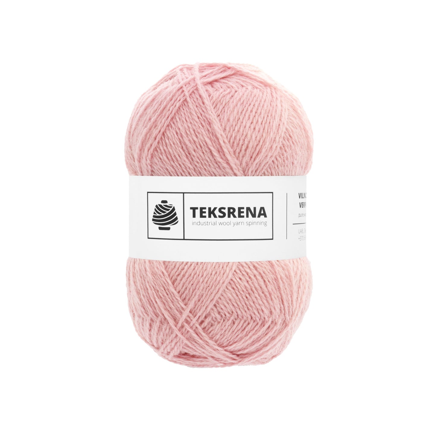 Nm 7/2 100% vilna /Teksrena/ #522 "Putekļrozā"