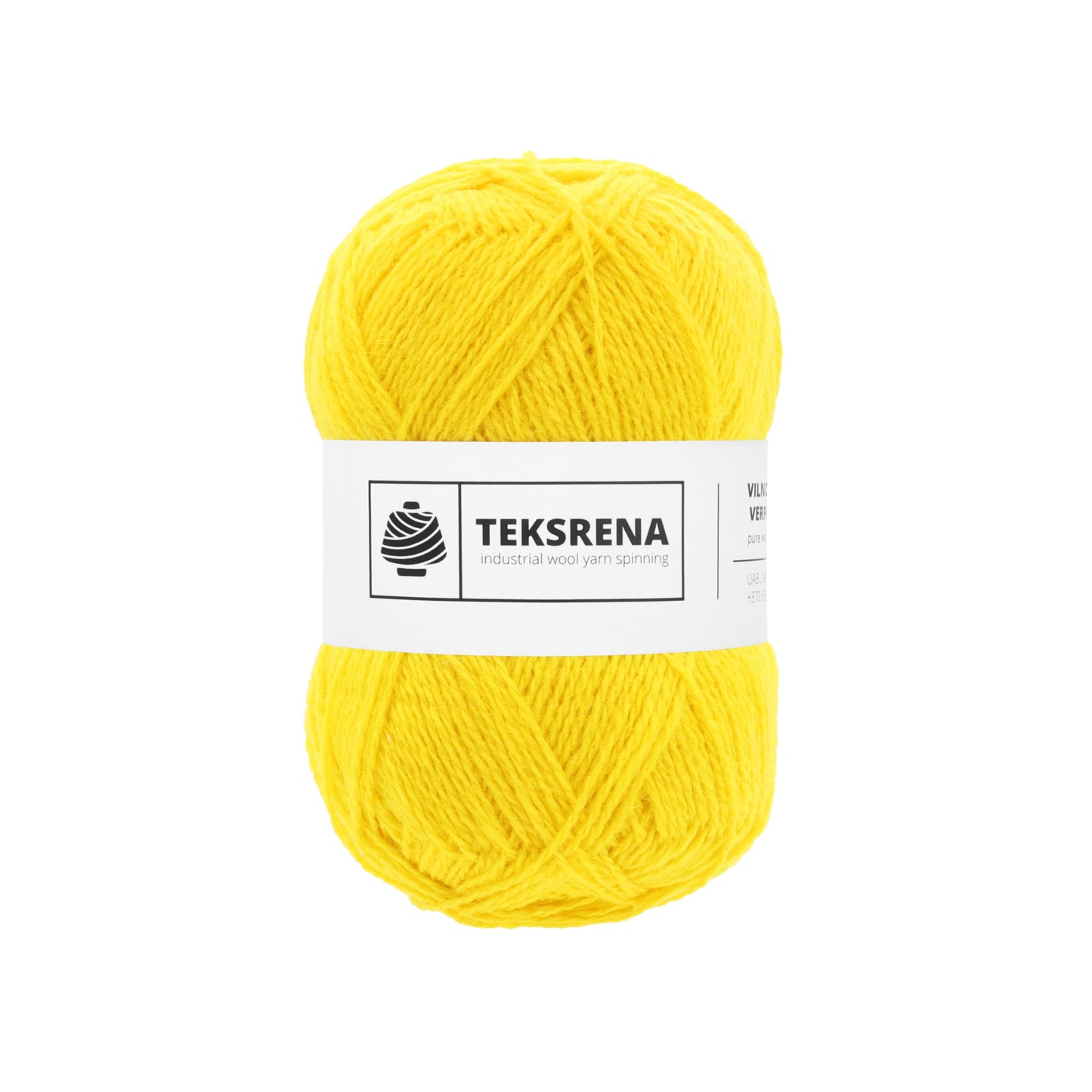 Nm 7/2 100% vilna /Teksrena/ #710 "Saules dzeltens"