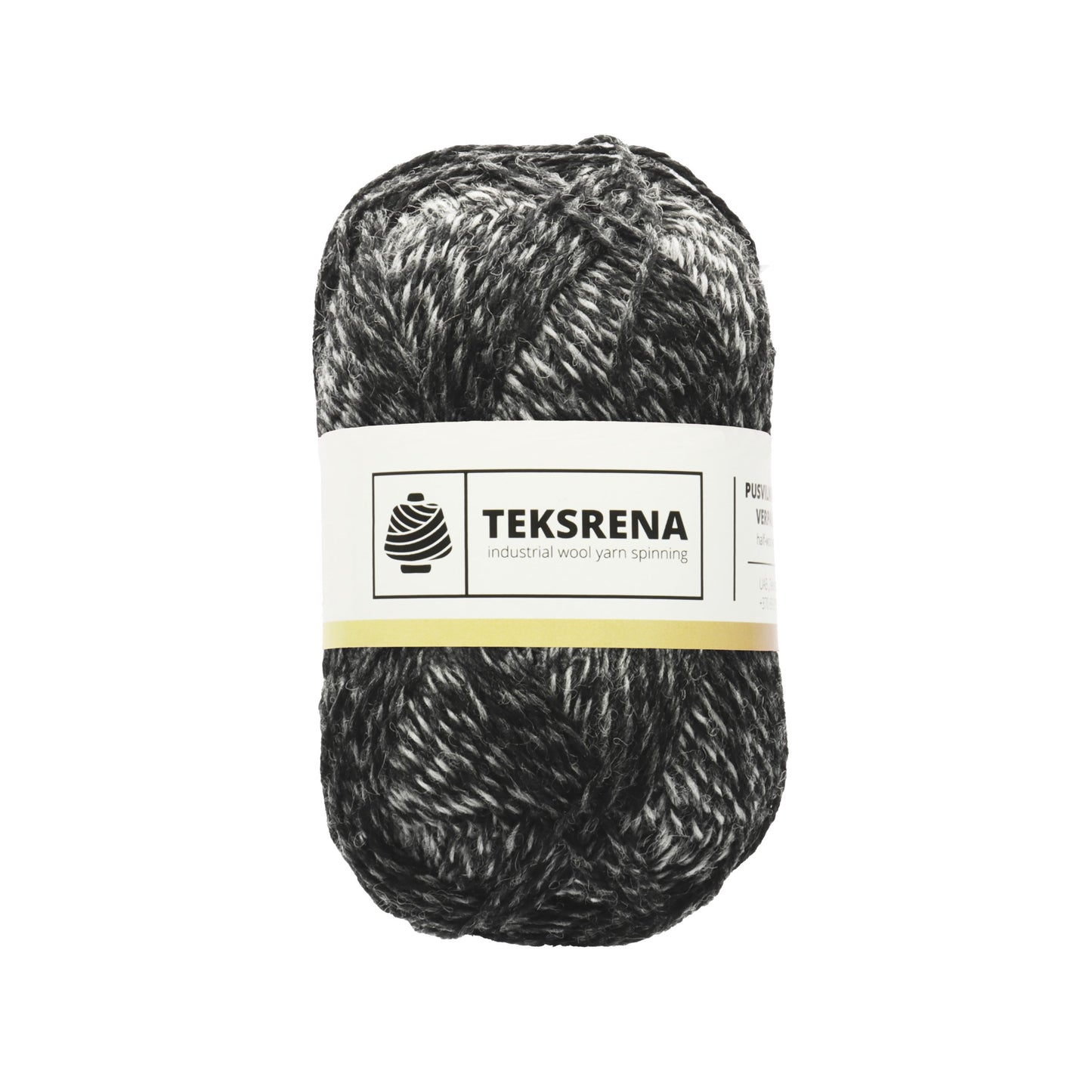 TEKSRENA 50% vilna NM 7/3 100g #25 "Melnbalts"