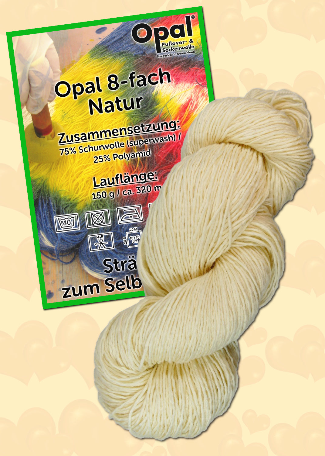 OPAL 8-diegu KRĀSOJAMĀ DZIJA 150g