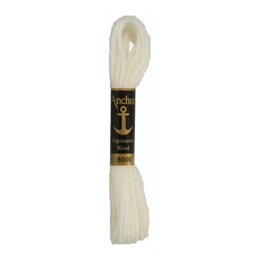 Embroidery thread Anchor Tapestry wool, 100% wool, 10m, #08000
