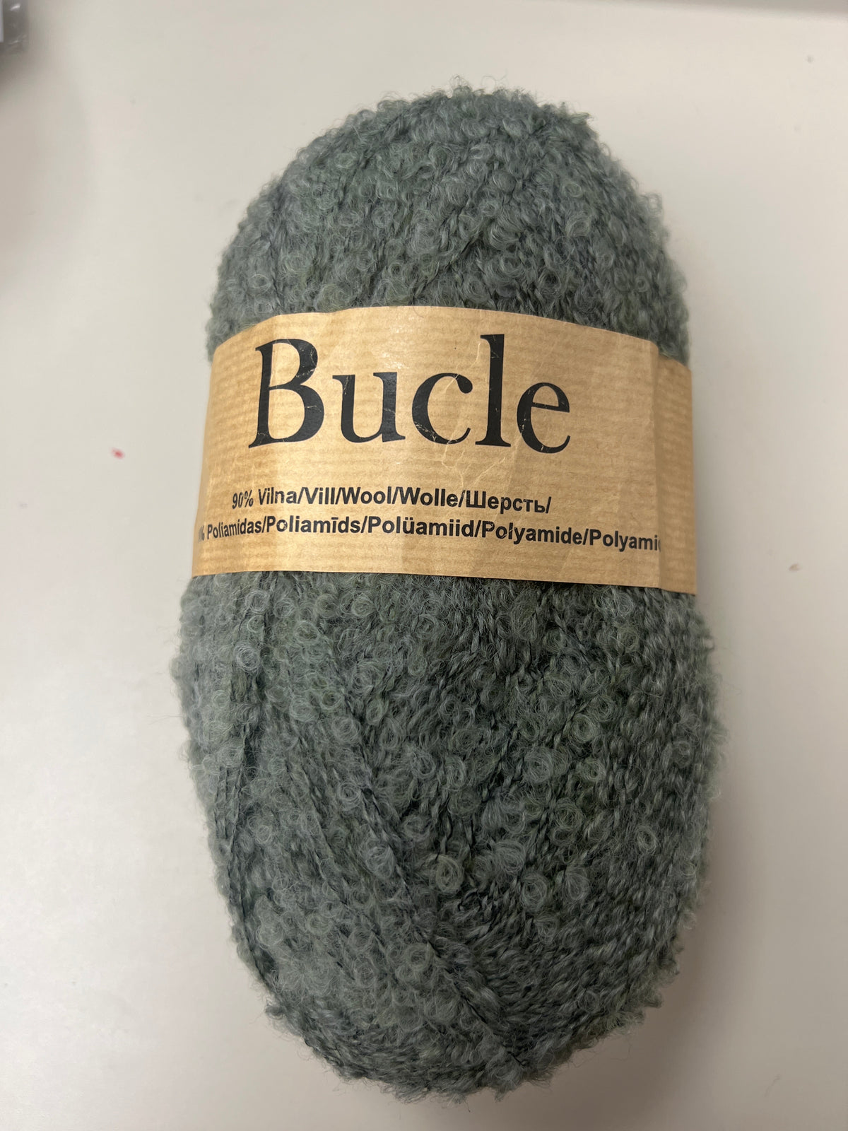 Bucle /Midara/ 100g #405 "Zaļganpelēka"