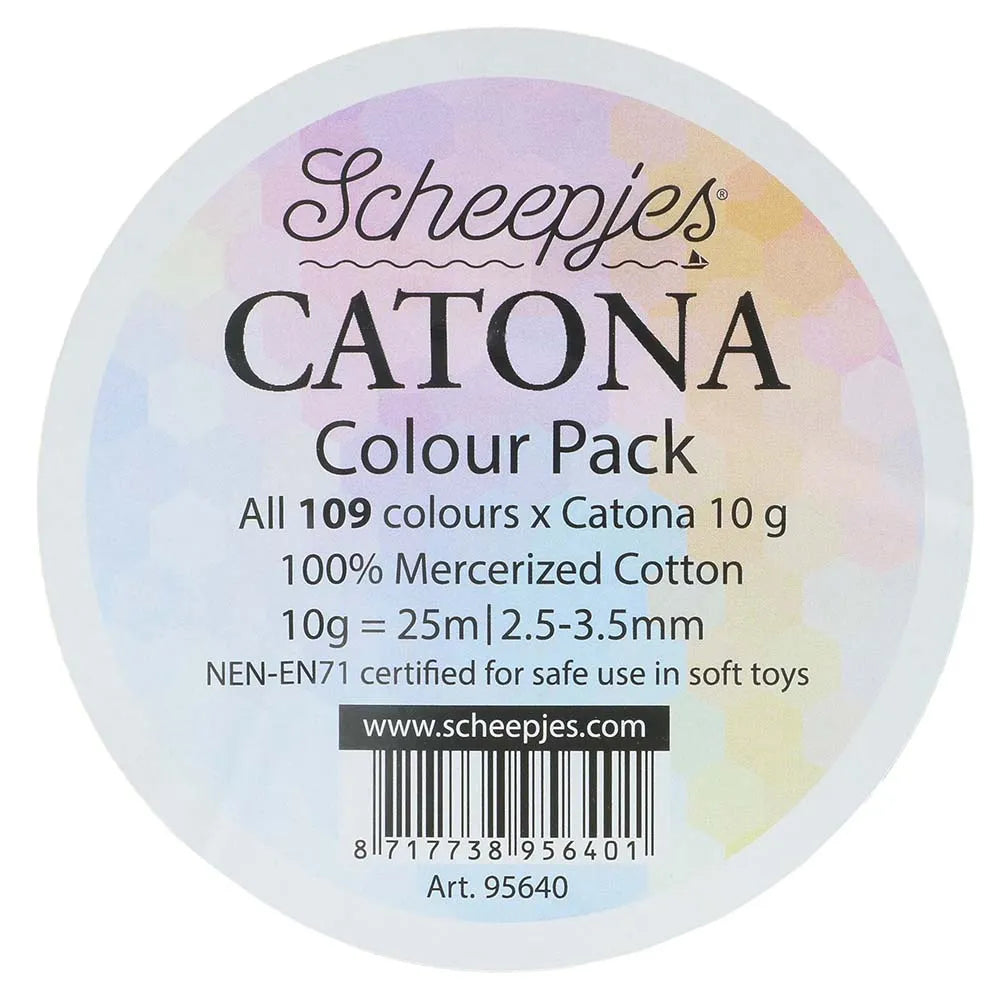 Catona /Scheepjes/ krāsu izlase 109 krāsas x 10g - 1 paka