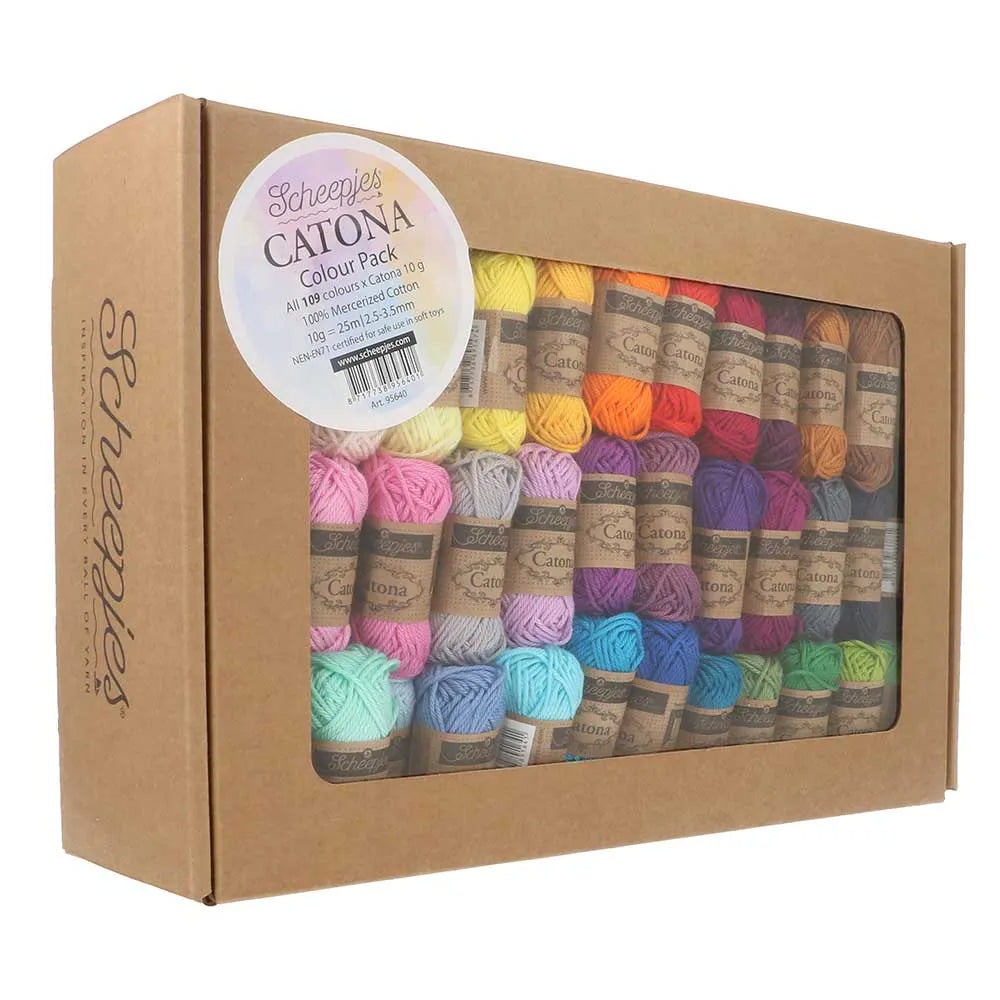 Catona /Scheepjes/ krāsu izlase 109 krāsas x 10g - 1 paka
