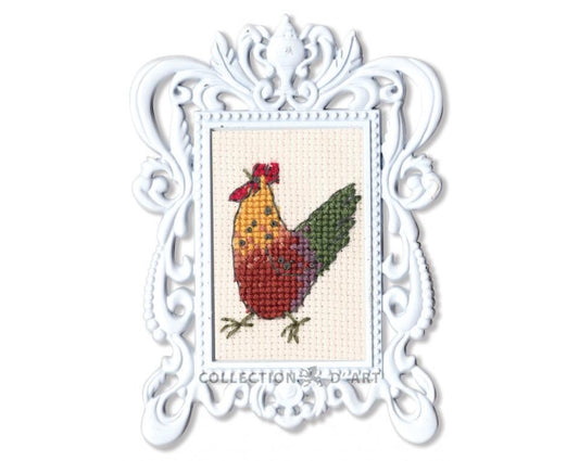 Chicken - embroidery kit /RTO/ 3 x 5 cm