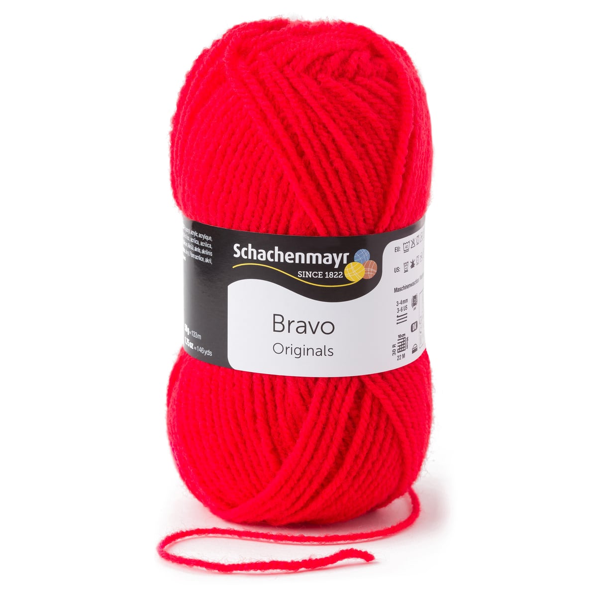 Bravo /Schachenmayr/ 50g #08241 "Spilgti sarkans"
