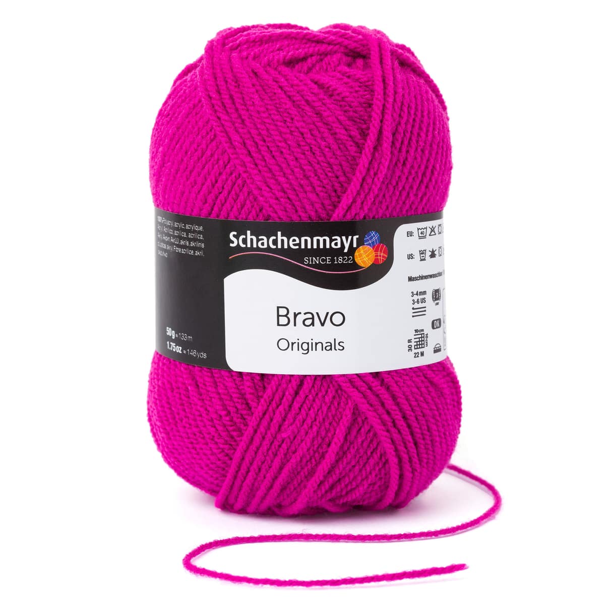 Bravo /Schachenmayr/ 50g #08350 "Võimas roosa"
