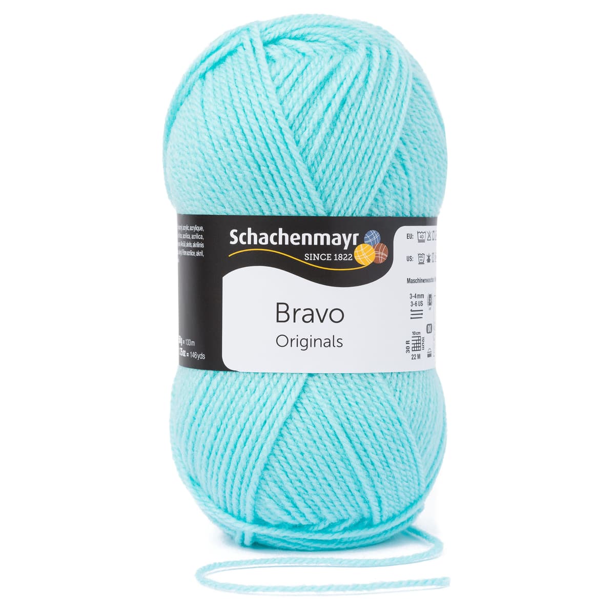 Bravo /Schachenmayr/ 50g #08366 "Piparmētru zils"