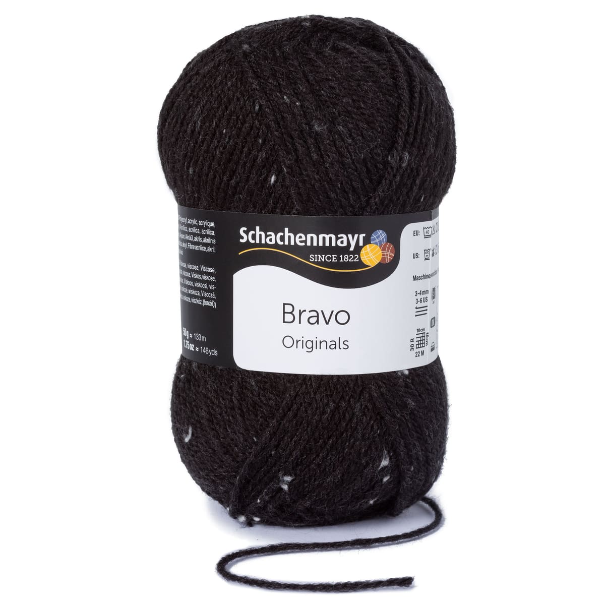Bravo /Schachenmayr/ 50g #08375 "Anthracite tweed"